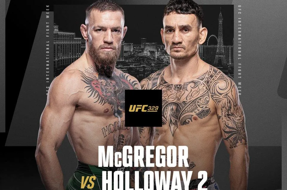 UFC 329: McGregor vs Holloway 2 flyer